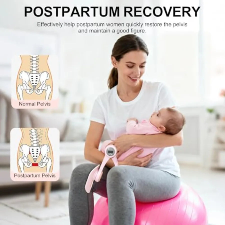 Adjustable Pelvic Floor Trainer With Auto Counter Thigh Exerciser