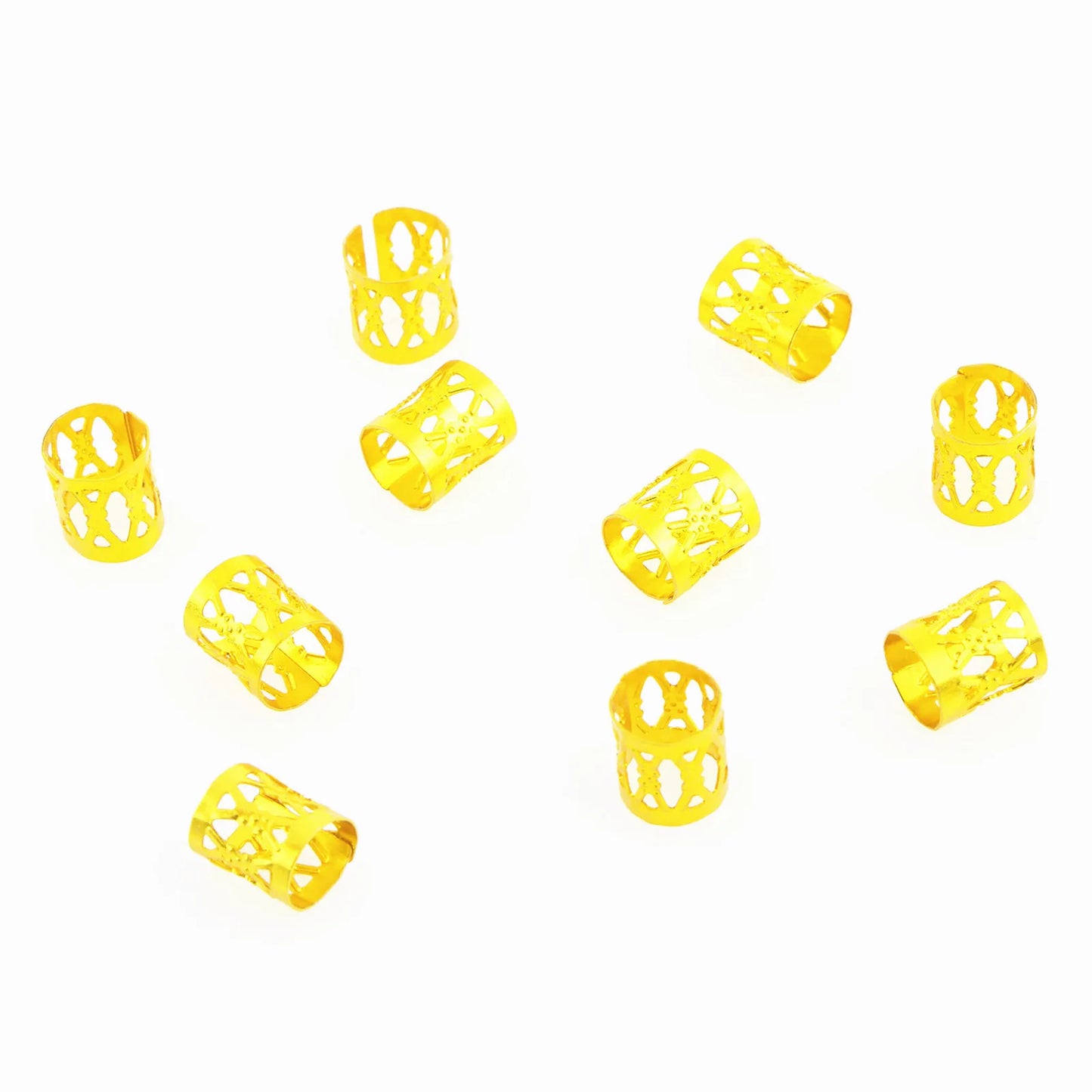 80Pcs/Set Mix Lot Dreadlocks Jewelry Braid Ring Cuffs Beads Hair Clips Pendants DIY Hairstyle Hair Protecting Kit