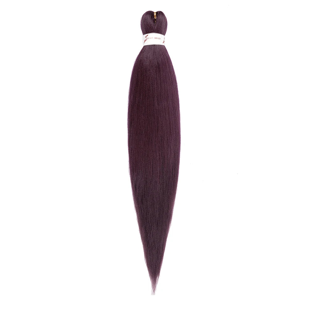 Pre-stretched Braids Hair Professional Itch Free Hot Water Setting Synthetic Fiber Ombre Yaki Texture Braid Hair Extensions