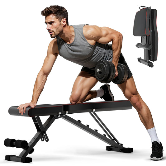 Multifunctional Adjustable Foldable Weight Bench for Home Gym Strength Training