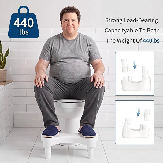 Ergonomic Toilet Squat Stool for Improved Bathroom Posture and Comfort