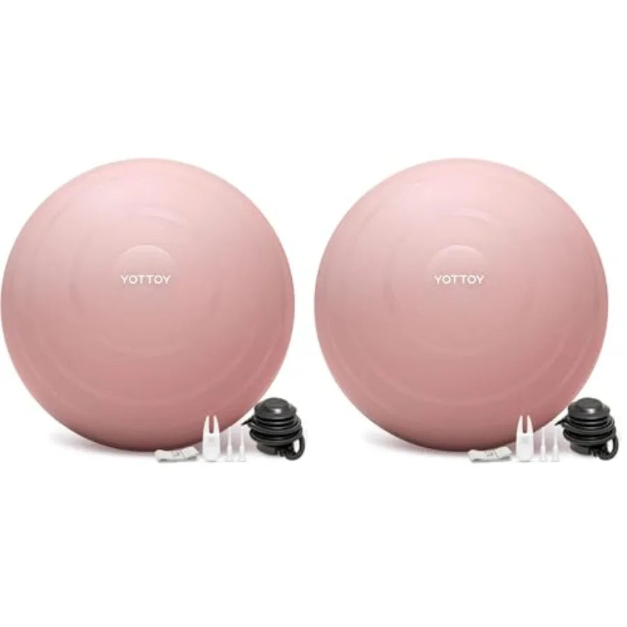Anti-Burst Exercise Ball for Working Out, Yoga and Pregnancy, Extra Thick Workout Ball for Physical Therapy and Fitness